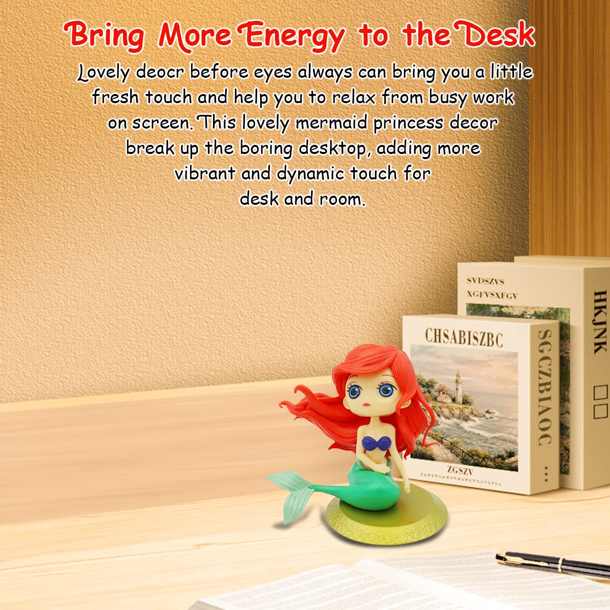 PATPAT Mermaid Desk Decor Toy, 4.7'' Miniature Landscape Decorations Miniature Mermaid Figurines Mermaid Doll Cake Toppers, Mini Cute DIY Ornaments for Fairy Garden, Flower Pot, Dollhouse Gift PATPAT Mermaid Desk Decor Toy, 4.7'' Miniature Landscape Decorations Miniature Mermaid Figurines Mermaid Doll Cake Toppers, Mini Cute DIY Ornaments for Fairy Garden, Flower Pot, Dollhouse Gift